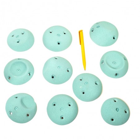 10 prises escalade rondes et plates