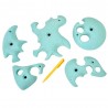 set de 5 prises d'escalade type calcaire