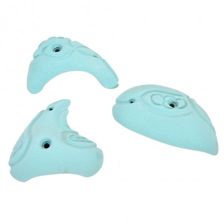 3 gros bacs confortables, de très bonnes prises d'escalade ergonomiques