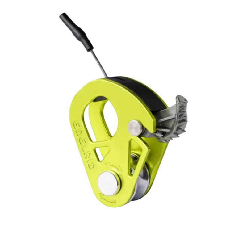 Poulie-bloqueur EDELRID SPOC ultralégère pour mouflage et secours