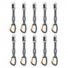 Lot de 10 dégaines Petzl 17 cm pour mur d’escalade
