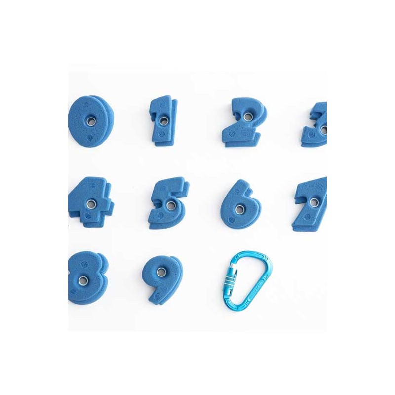 apprendre à compter avec des prises en forme de chiffre