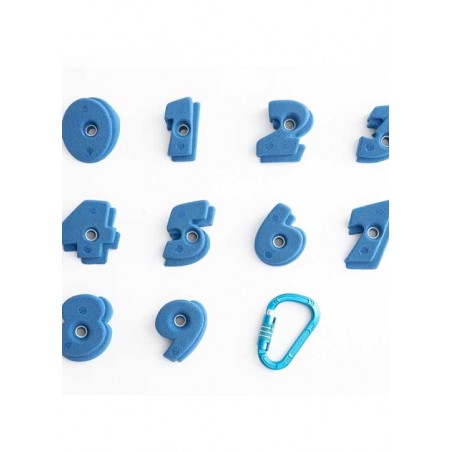 apprendre à compter avec des prises en forme de chiffre