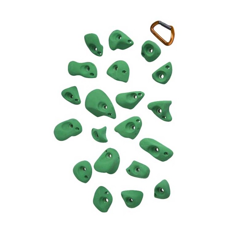 Climb-it/Free Radicals, lot de 20 prises de taille S à L Entre-Prises Les Arts de la Grimpe