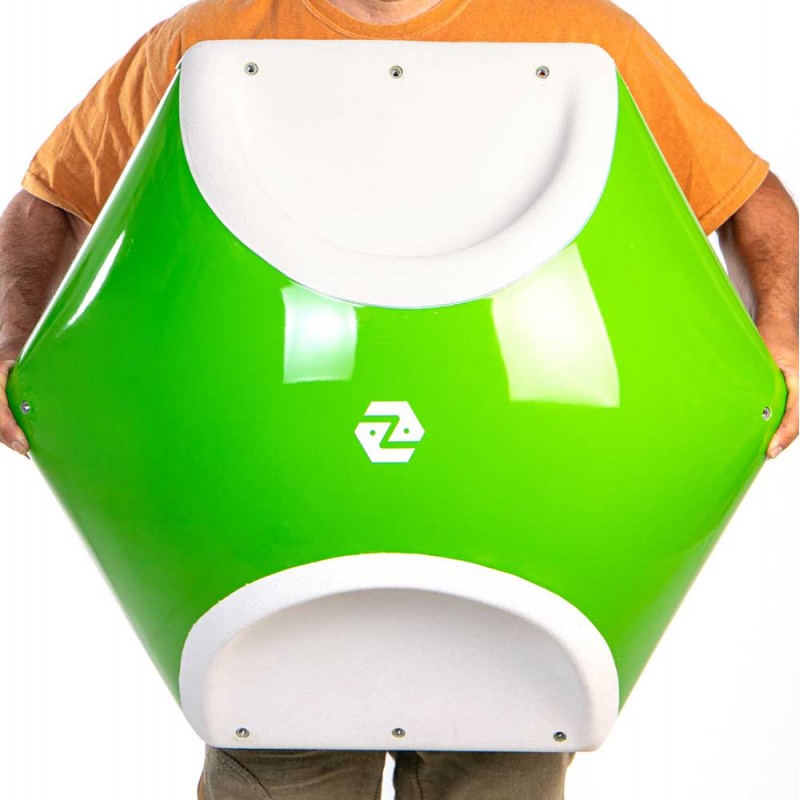un volume de 74cm de coté