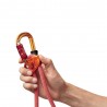 réglage facile de la longe avec le bloqueur petzl