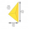 Spiky : Volumes escalade forme triangle rectangle 180°