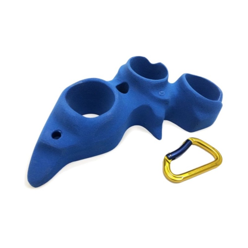 une grosse prise d'escalade osmose avec 3 gros trous