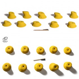 Mixte de prises d'escalade de taille moyenne volx.