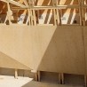 Panneaux d’escalade en contreplaqué brut et ossature