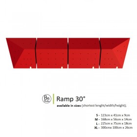 une rampe pour grimpeur a 30 degres