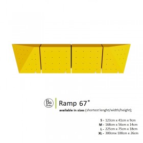 une belle rampe equipée d'inserts pour l'escalade en salle