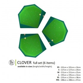 set de 6 volumes d'escalade en bois barocka