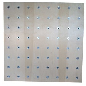 panneau escalade Gris Ral7040 anti derappant avec inserts