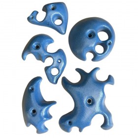 set de 5 prises d'escalade type calcaire