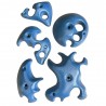 set de 5 prises d'escalade type calcaire