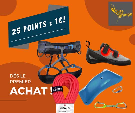 Bon plan equipement et materiel escalade