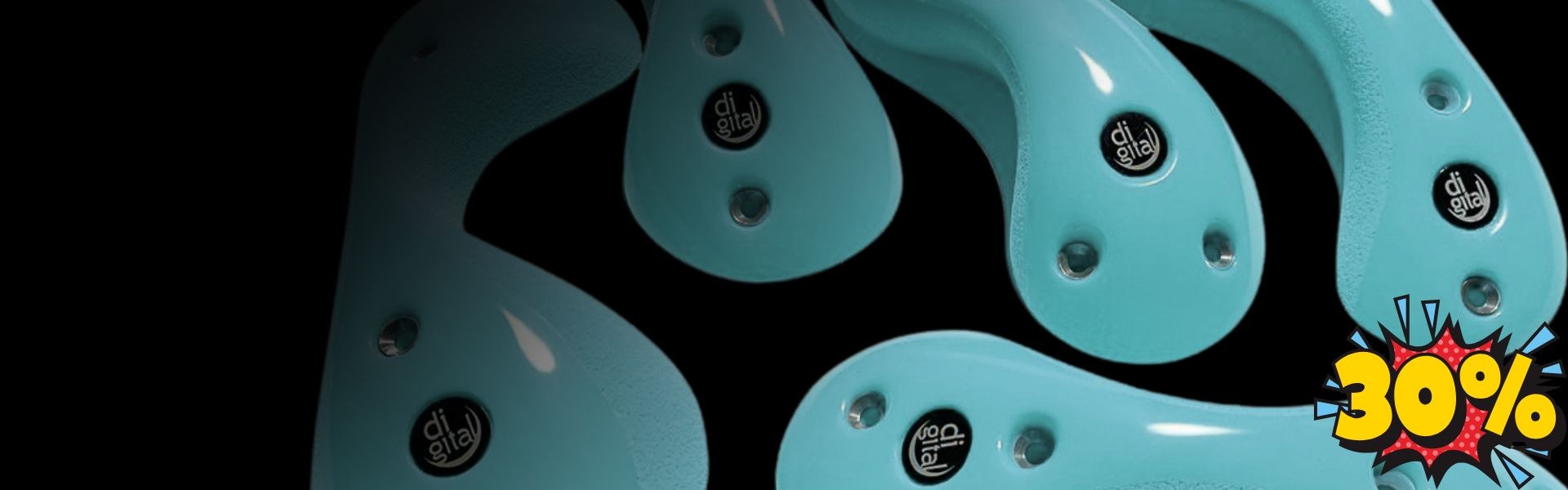 Set de 65 prises d'escalade en promo